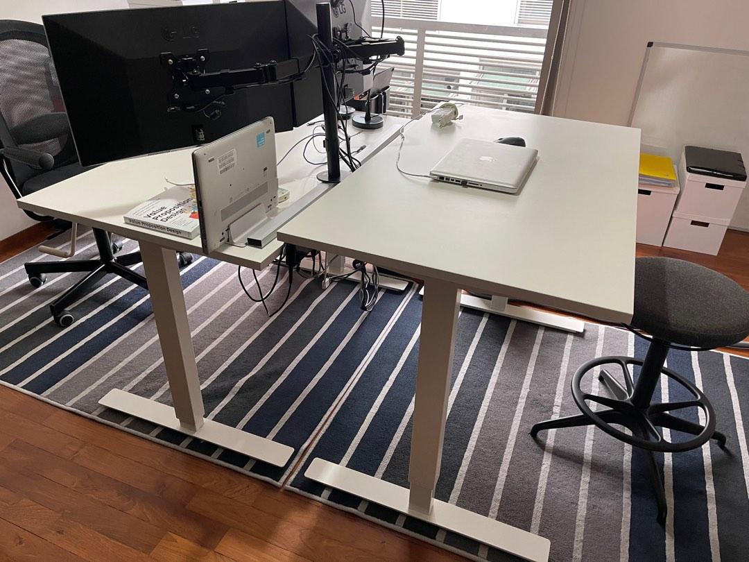 IKEA Manual Adjustable Desk Sit/Stand, Furniture & Home Living