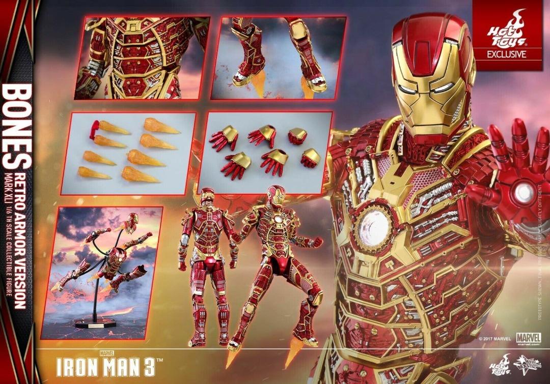 Iron Man Mark 41 Retro Armor Version Hot Toys, Hobbies & Toys, Toys & Games  On Carousell