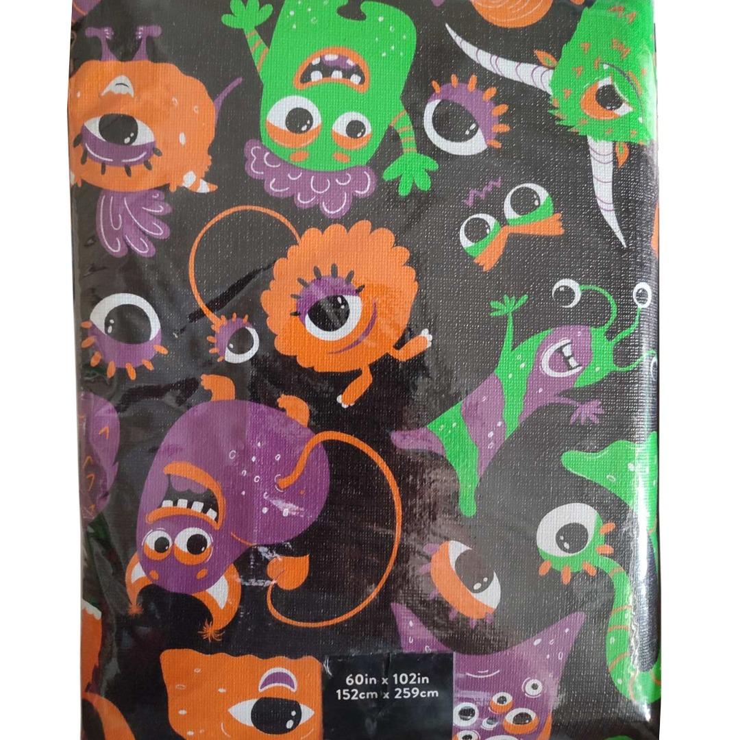 Jack O' Lantern Lane PEVA Tablecloth (Rectangle) (Category: Table Linen & Textiles) located in Quezon City. Submitted by gemaenterprises (Listing ID 1189181342, Image 3). Description: • 100% PEVA plastic with flannel backing. • 60in x 102in (152cm x 259cm) • CARE: Wipe clean with damp cloth. Do not iron..