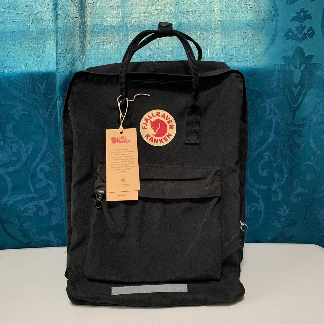 Kanken 15” Black w/ Organizer & Padded Straps, Men's Fashion, Bags