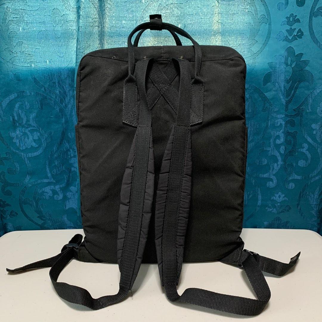 Kanken 15” Black w/ Organizer & Padded Straps, Men's Fashion, Bags