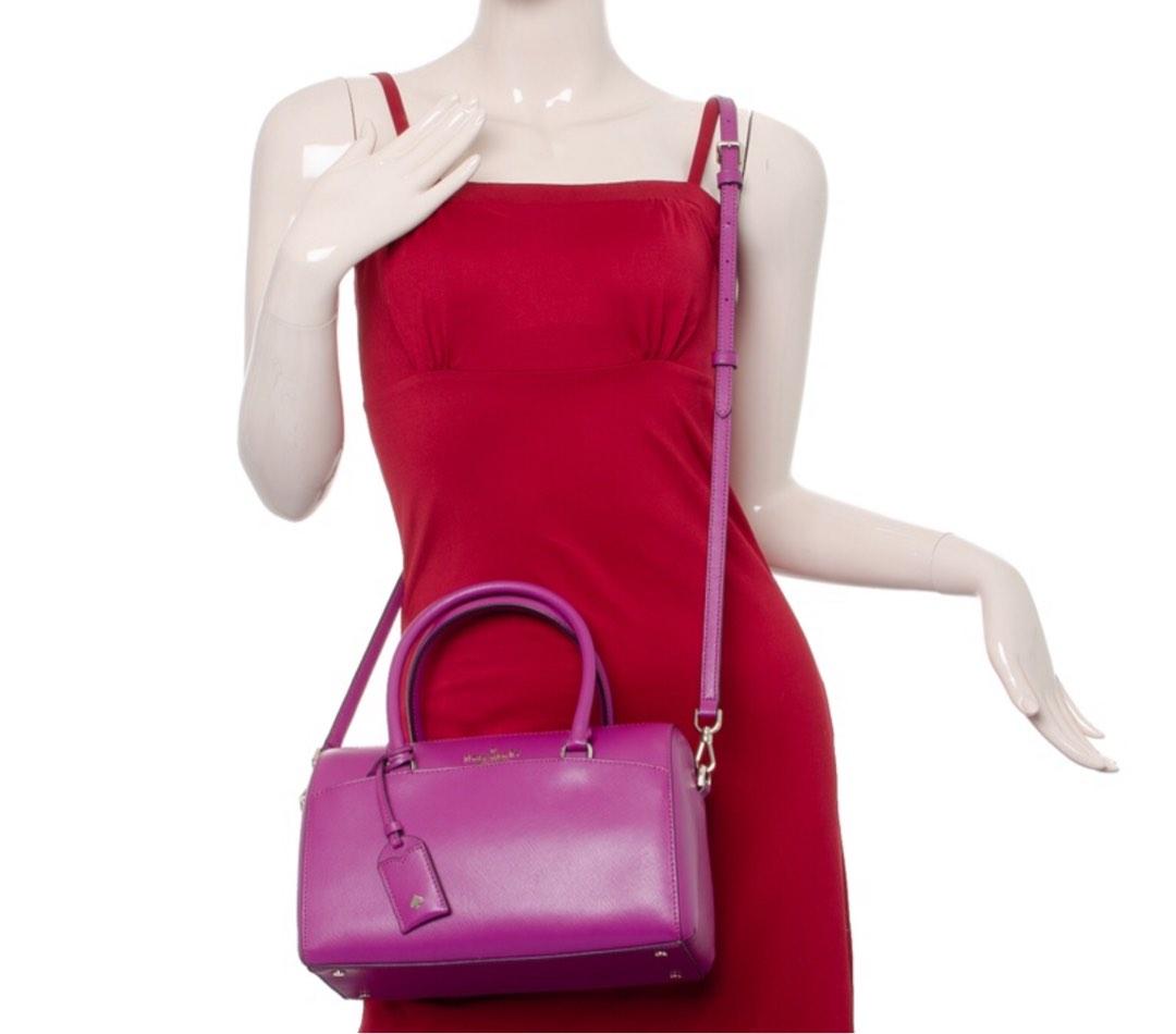 KATE SPADE Devyn Bajarose Duffle Crossbody Bag, Luxury, Bags & Wallets