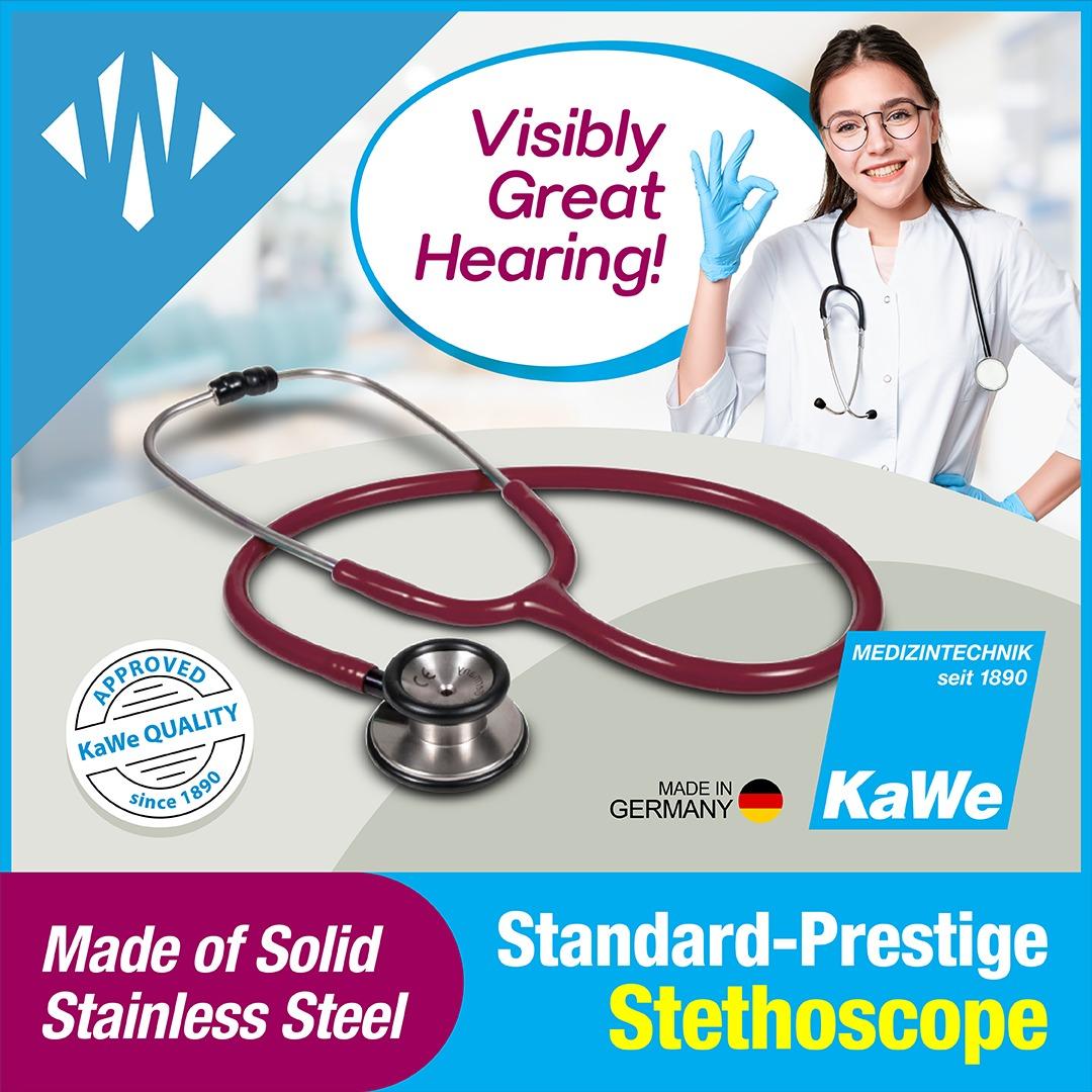 KaWe Standard Prestige Stainless Steel Stethoscope, Health & Nutrition ...