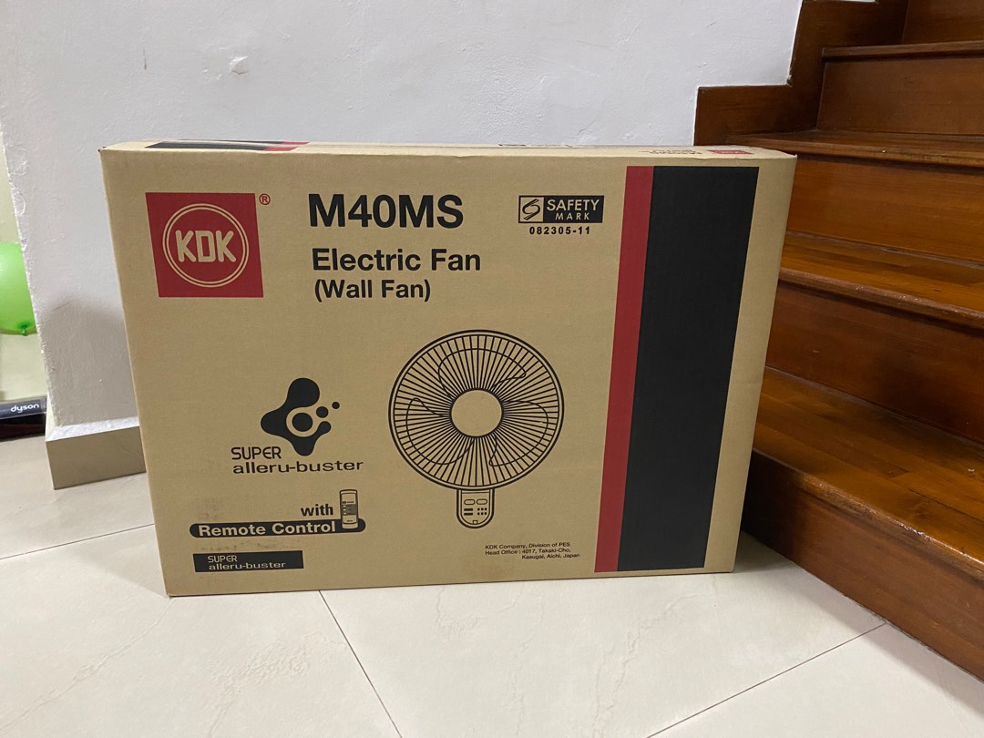 KDK Remote Wall Fan, Furniture & Home Living, Lighting & Fans, Fans on