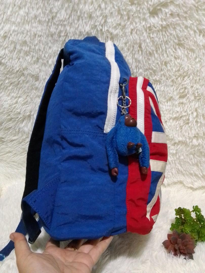 Kipling blue flag backpack with monkey (Category: Backpacks) located in Cainta. Submitted by janilen (Listing ID 1189276776, Image 3). Description: 12"x17" with monkey And etiketa. with flaws. see pic for details. preloved from Korea. manage your expectations.
