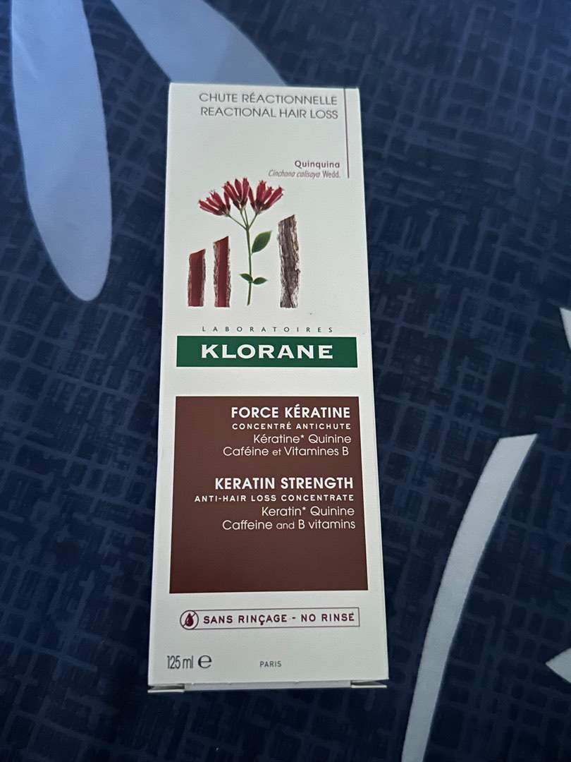 Klorane Organic Keratine Strength anti hair loss tonic, Beauty & Personal Care, Hair on Carousell