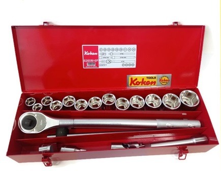 Koken 20pc. 3/4 Dr. Socket Set 21 - 50mm 6pts. Made in Japan Model ...