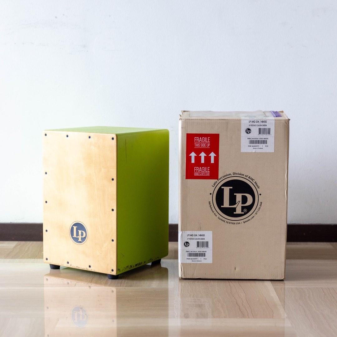 Latin Percussion LP1442GR Festivo Cajon, Green, Hobbies & Toys, Music