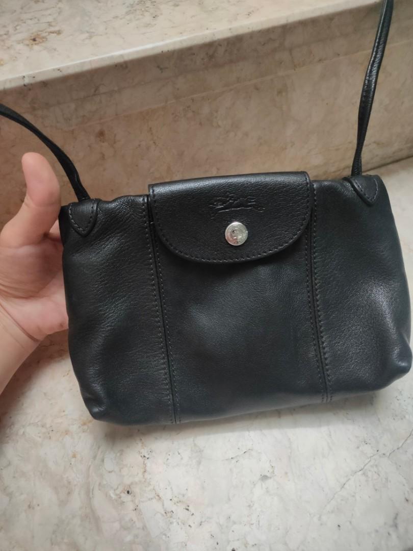 Longchamp cuir sling bag store