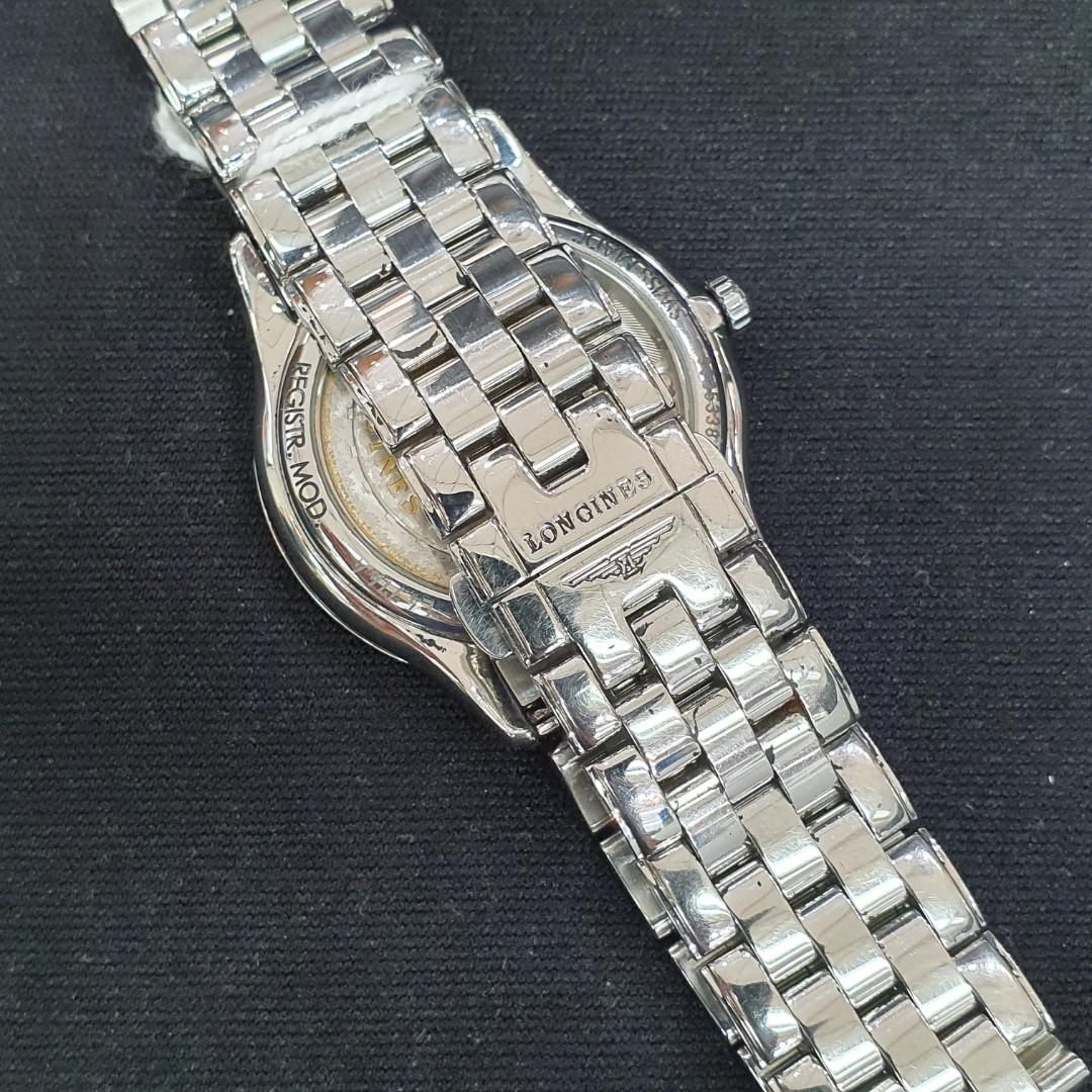 Longines Flagship L48994576 Black Steel Automatic Watch, Men's Fashion ...