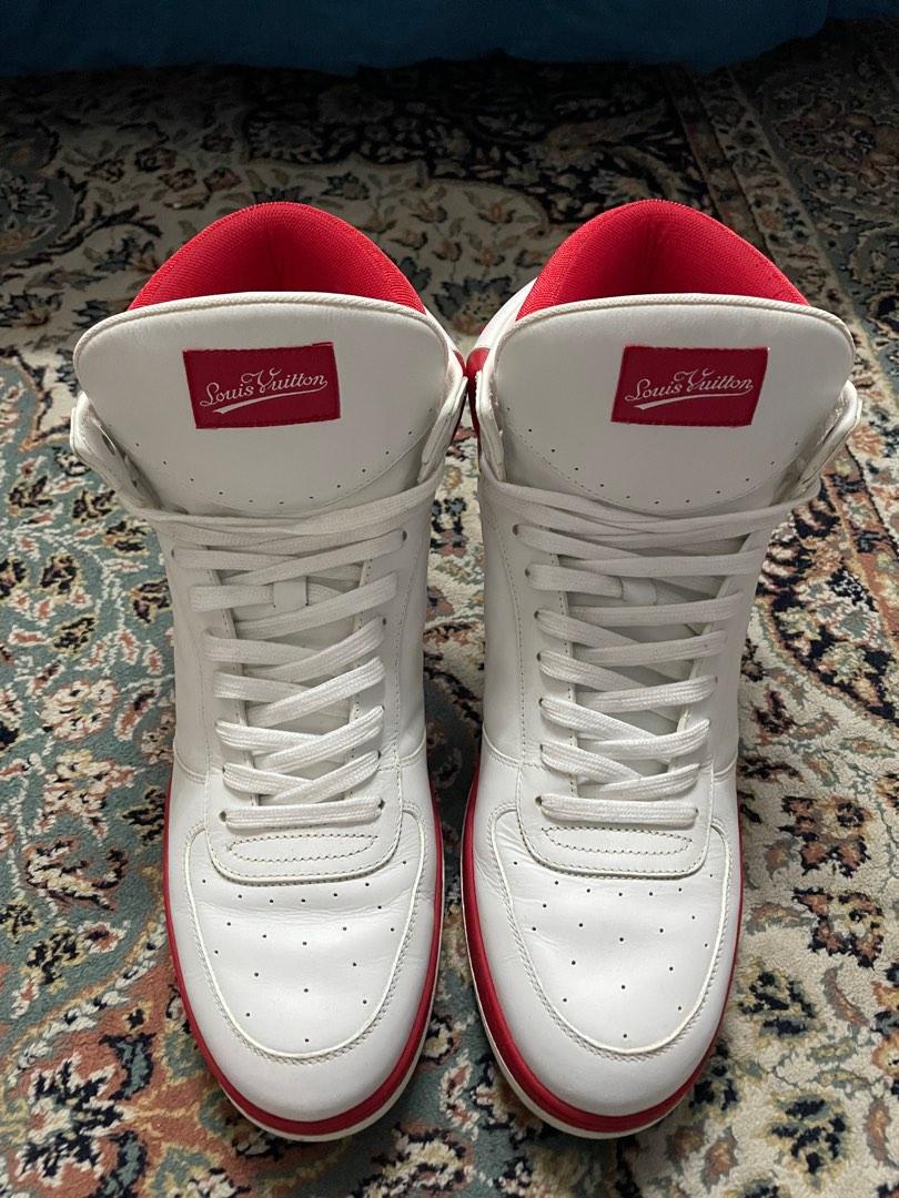 Louis Vuitton Red Sneakers High Cut ( LV ), Luxury, Sneakers