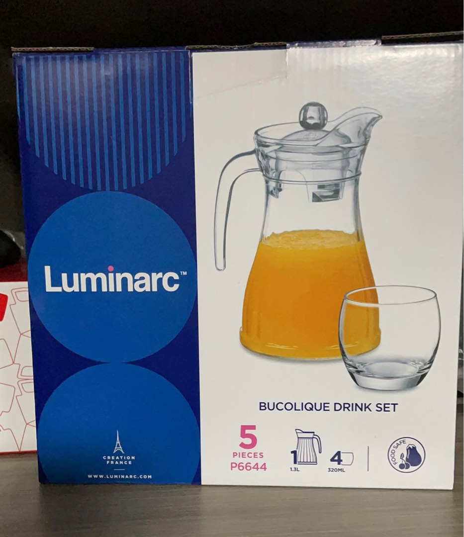 Luminarc 5 Piece Drink Set Brand New Furniture And Home Living Kitchenware And Tableware Coffee 3018