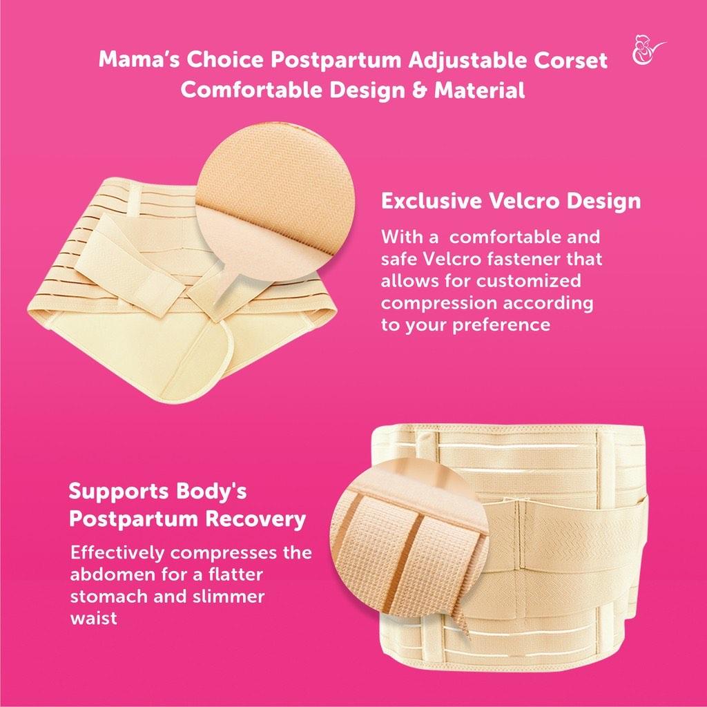 Mama's Choice Postpartum Adjustable Corset, Belly Band, Belly Wrap