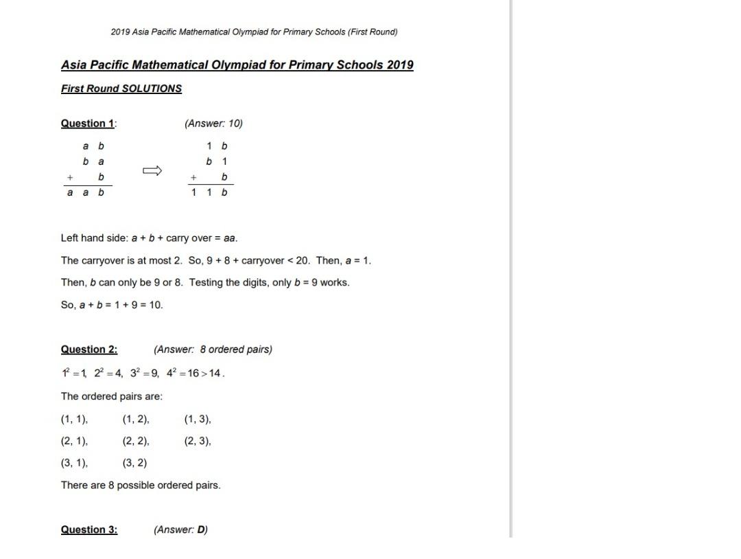 Maths Olympiad (SMOPS) Past Year papers, Hobbies & Toys, Books ...
