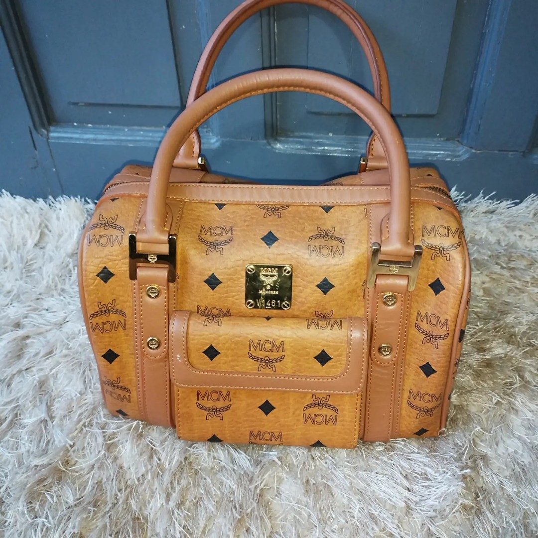 Mcm nano cognac, Luxury, Bags & Wallets on Carousell