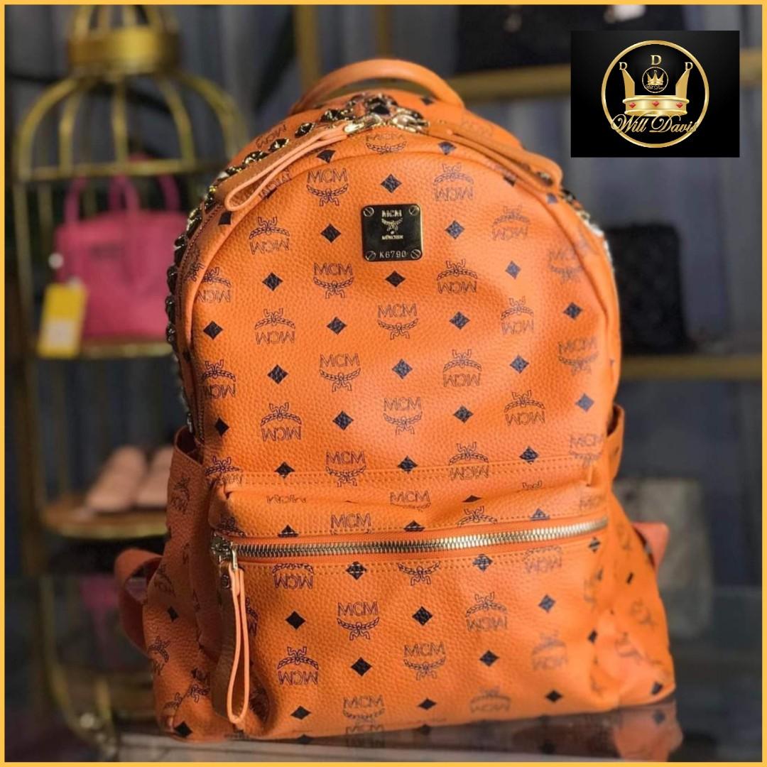 100% Authentic Original MCM Backpack Medium, Luxury, Bags & Wallets on  Carousell