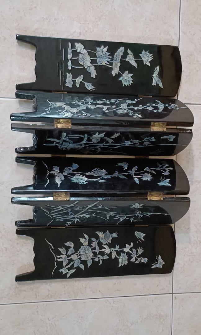 Mini Shell carved screen (Category: Other Home Decor) located in Singapore. Submitted by smartdeal2015 (Listing ID 1189213925, Image 1). Description: One sided shell carved screen, one side paint laminated Size: 68cm x 34cm.