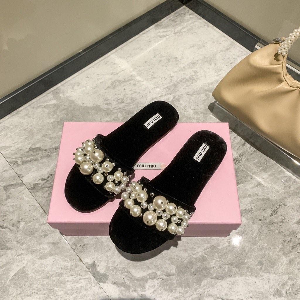 Miu miu prada pearl sandals preorder