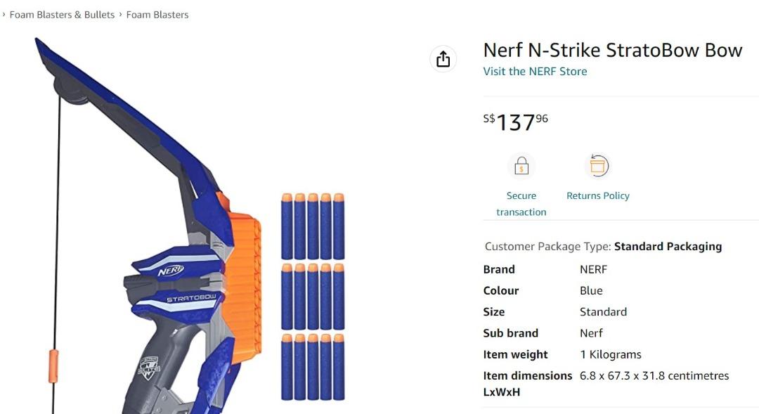 Nerf strato sale