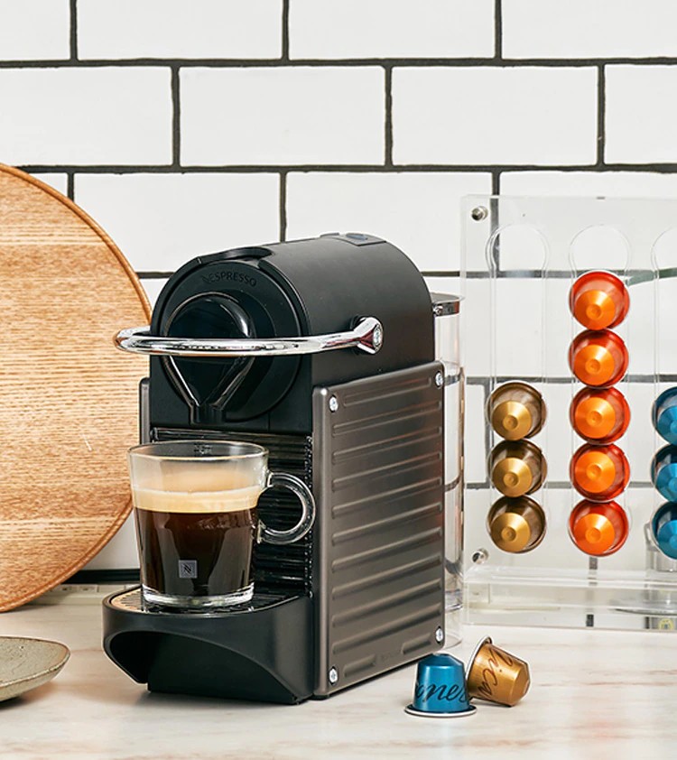 Nespresso Pixie Electric Titan coffee machine, TV & Home Appliances,  Kitchen Appliances, Coffee Machines & Makers on Carousell