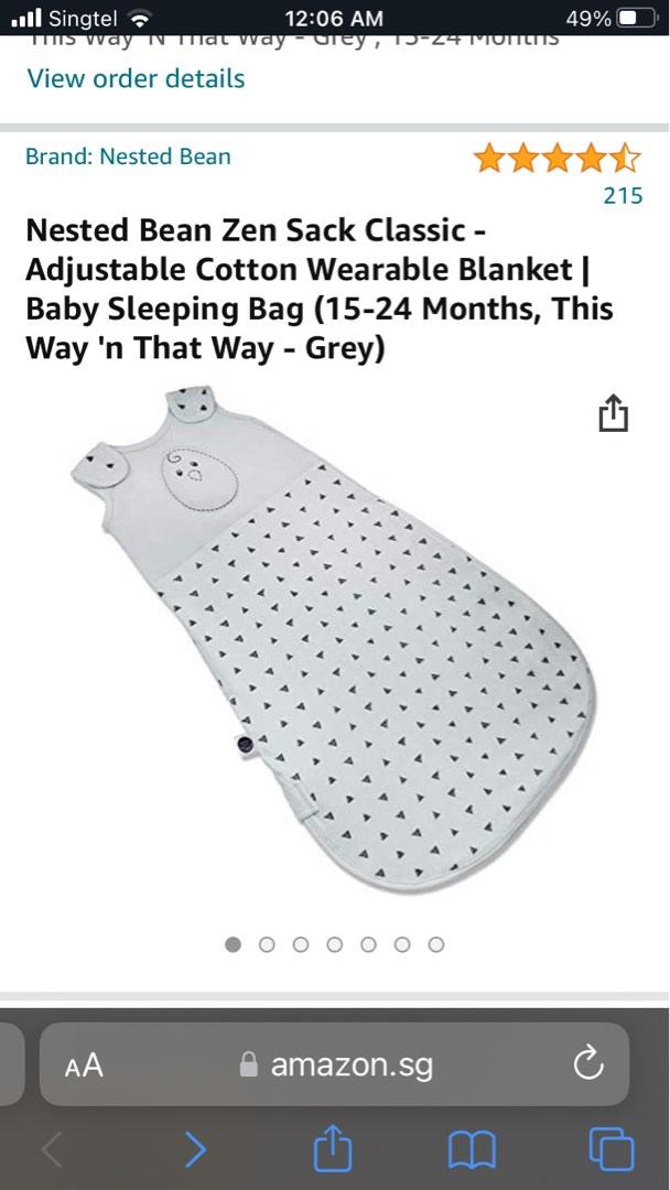 Nested Bean Zen Sack Classic, Babies & Kids, Babies & Kids Fashion on