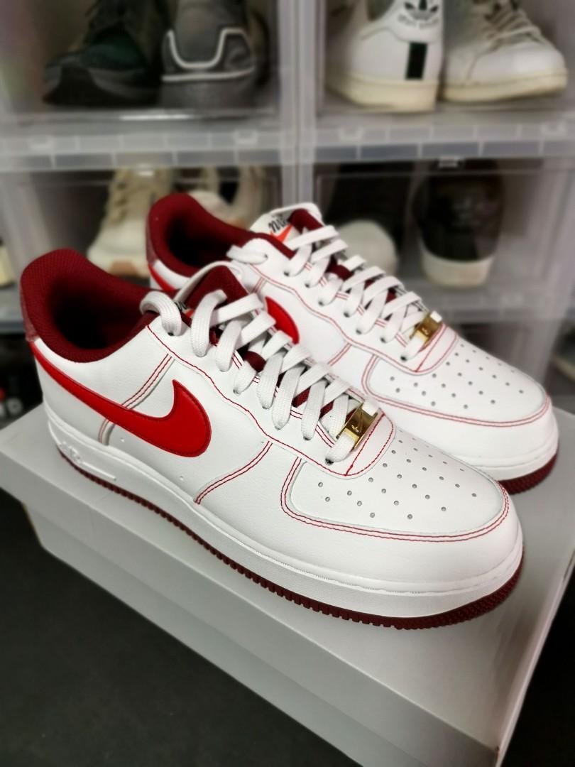 Air force 1 outlet white team red