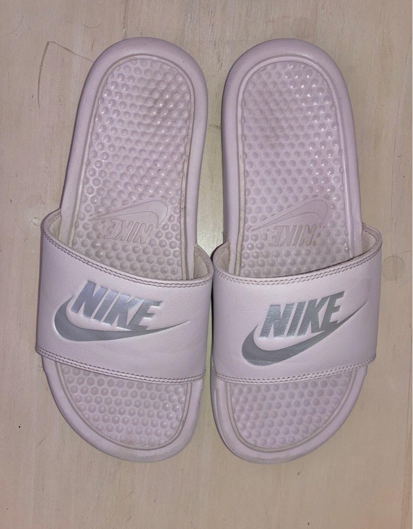 Purple nike benassi slides cheap