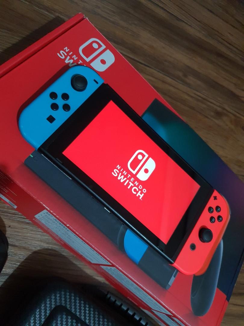 Nintendo switch V2 complete set, Video Gaming, Video Game Consoles