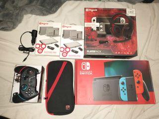 Nintendo Switch with tons of accessories
