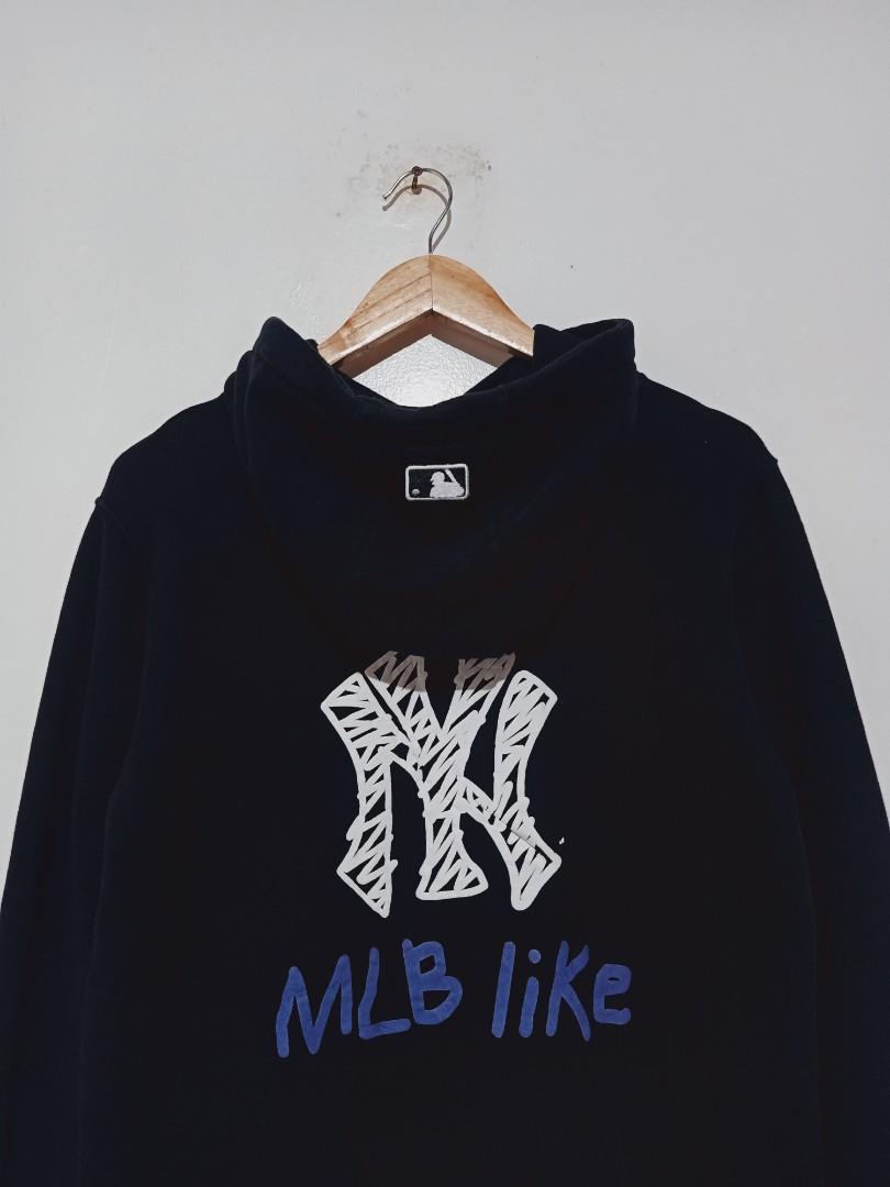 0555  HÀNG CHÍNH HÃNG  ÁO SWEATER MLB NEW YORK YANKEES LOGO BASIC NY   MỘC SHOES