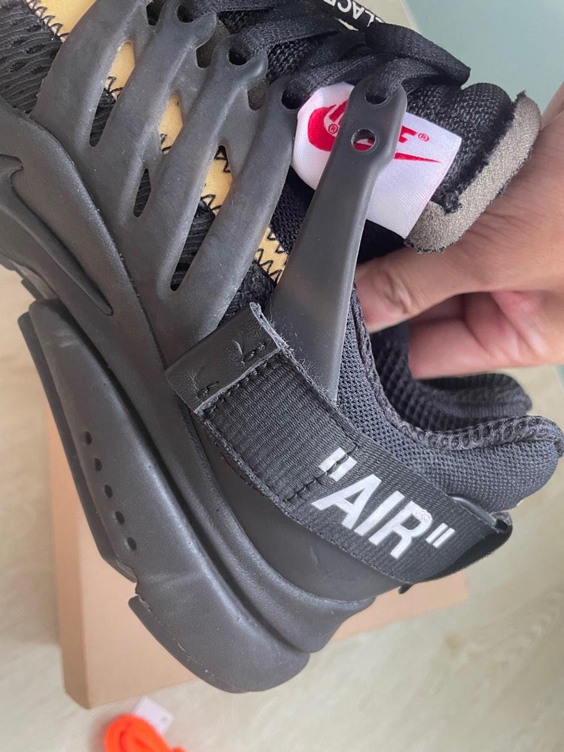 Off White Nike Air Presto Black Men s Fashion Footwear Sneakers on Carousell