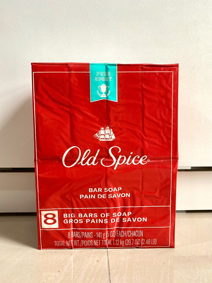 Old Spice 8 Big Bar Soap, Beauty & Personal Care, Bath & Body, Bath on