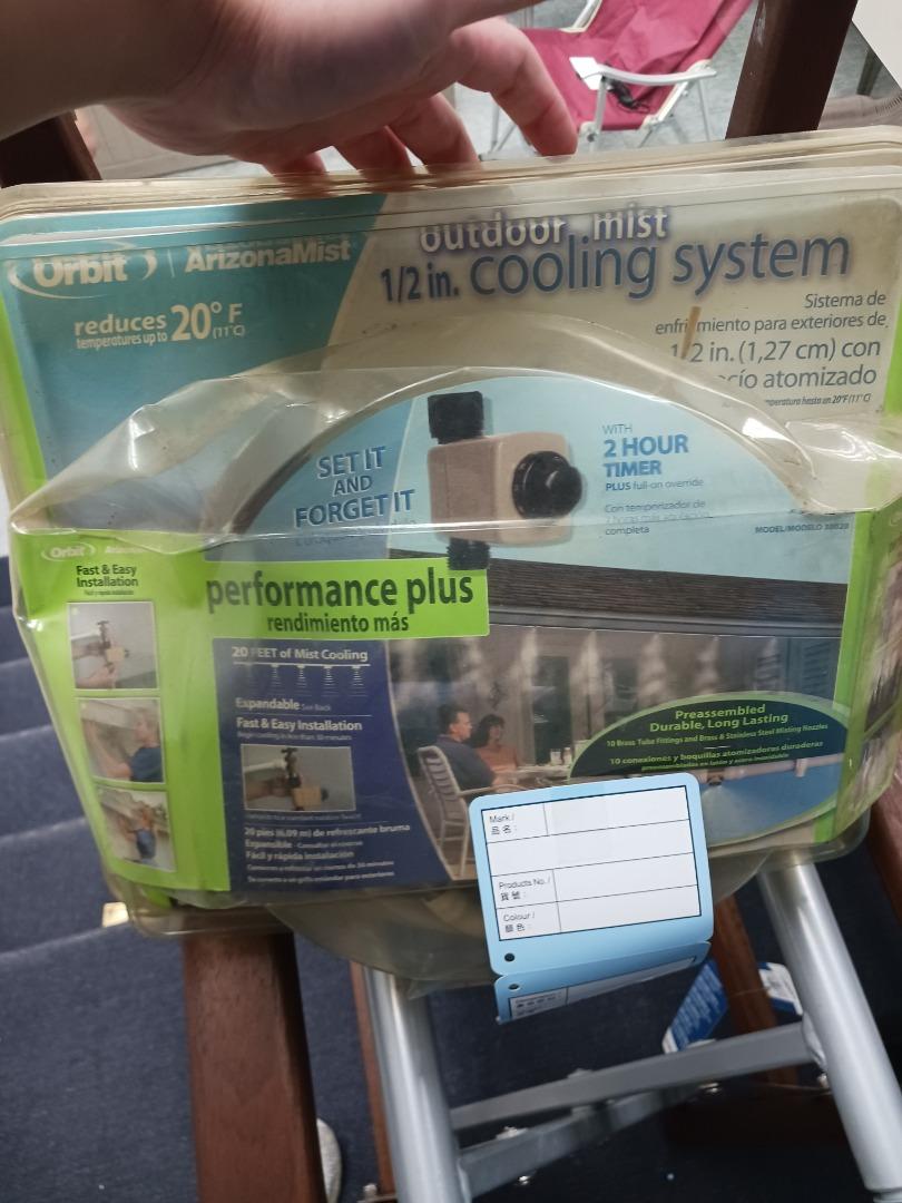 Orbit Arizona 1/2" Misting System for Outdoor Cooling 全新, 傢俬＆家居, 園藝