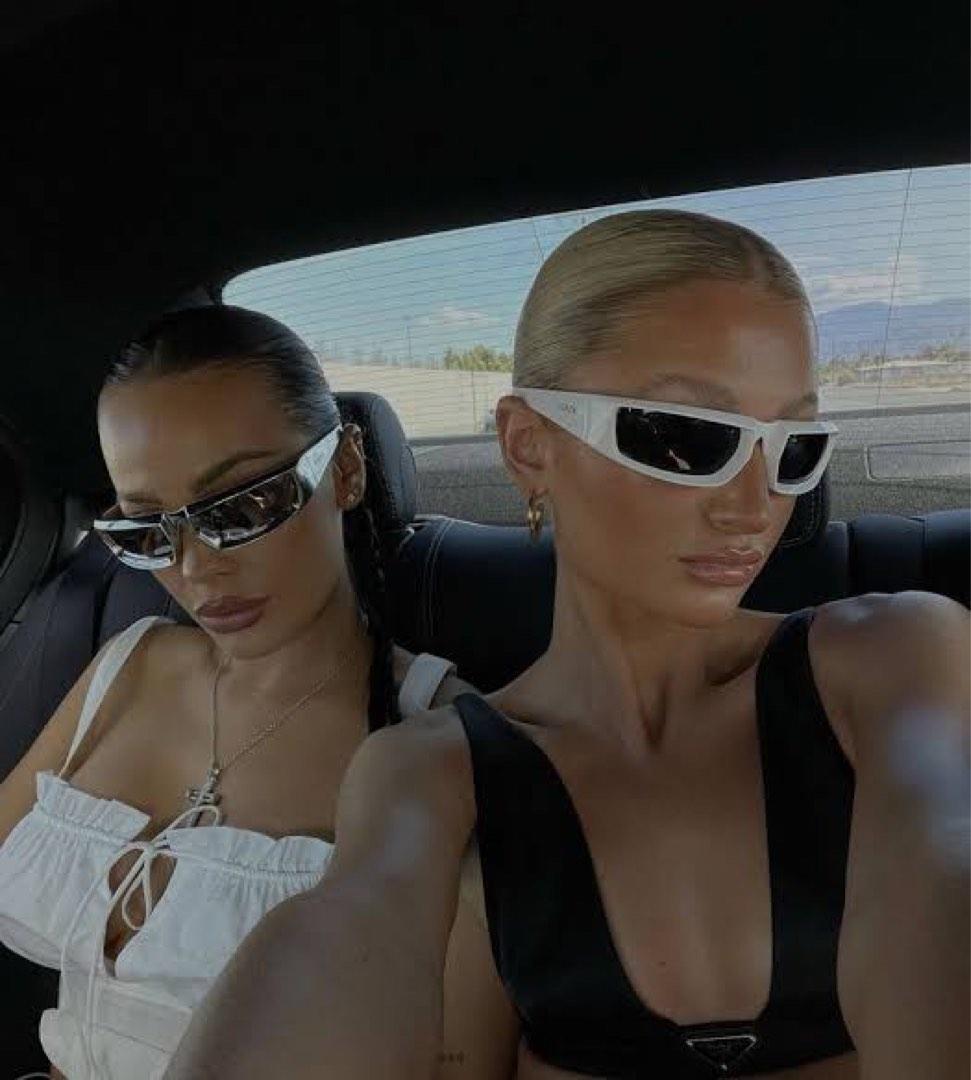 Prada chrome sunglasses outlet
