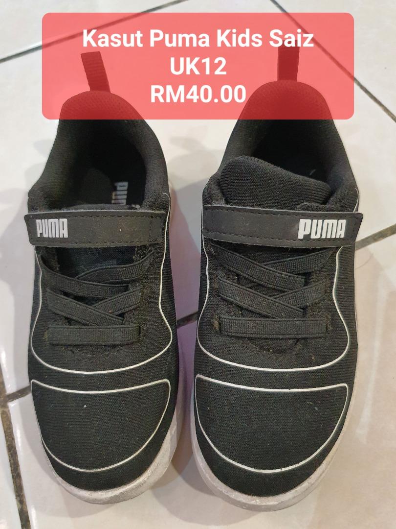 Puma kids shop shoes size