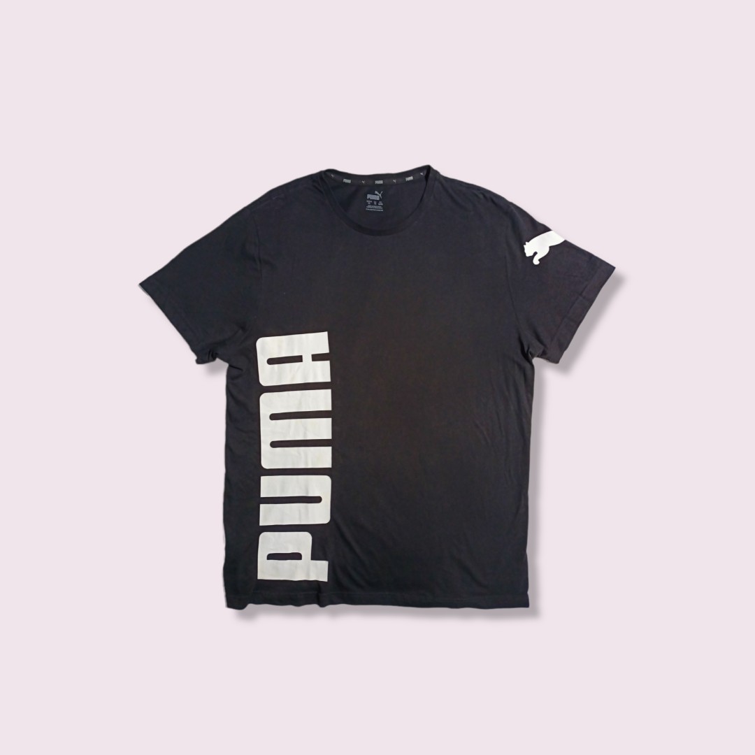 PUMA Black Oversized Tshirt, Men's Fashion, Tops & Sets, Tshirts & Polo Shirts on Carousell