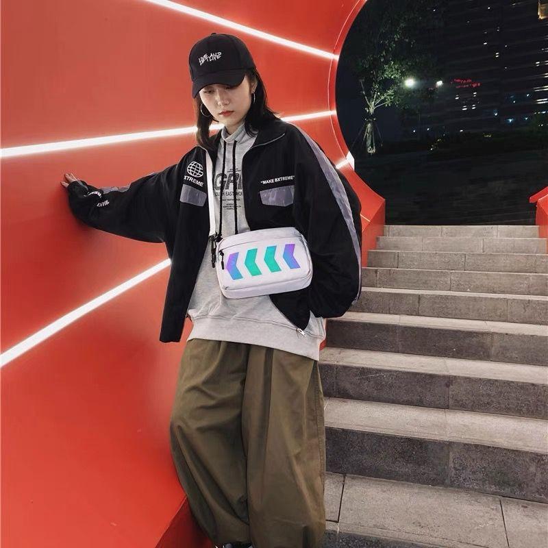 Reflective chest bag outlet