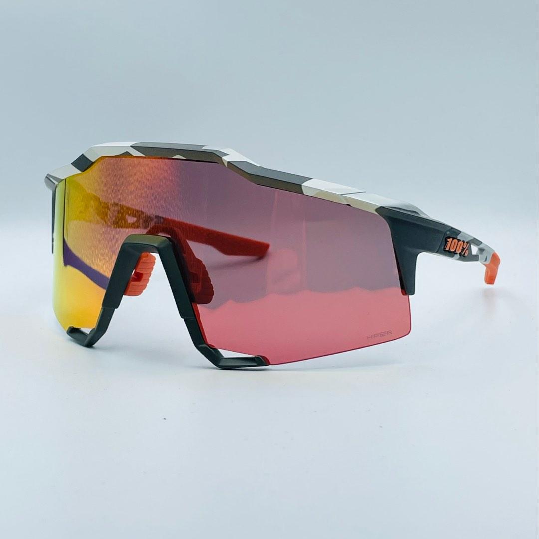 Ride 100% Speedcraft LL Soft Tact Grey Camo - HiPER Red +