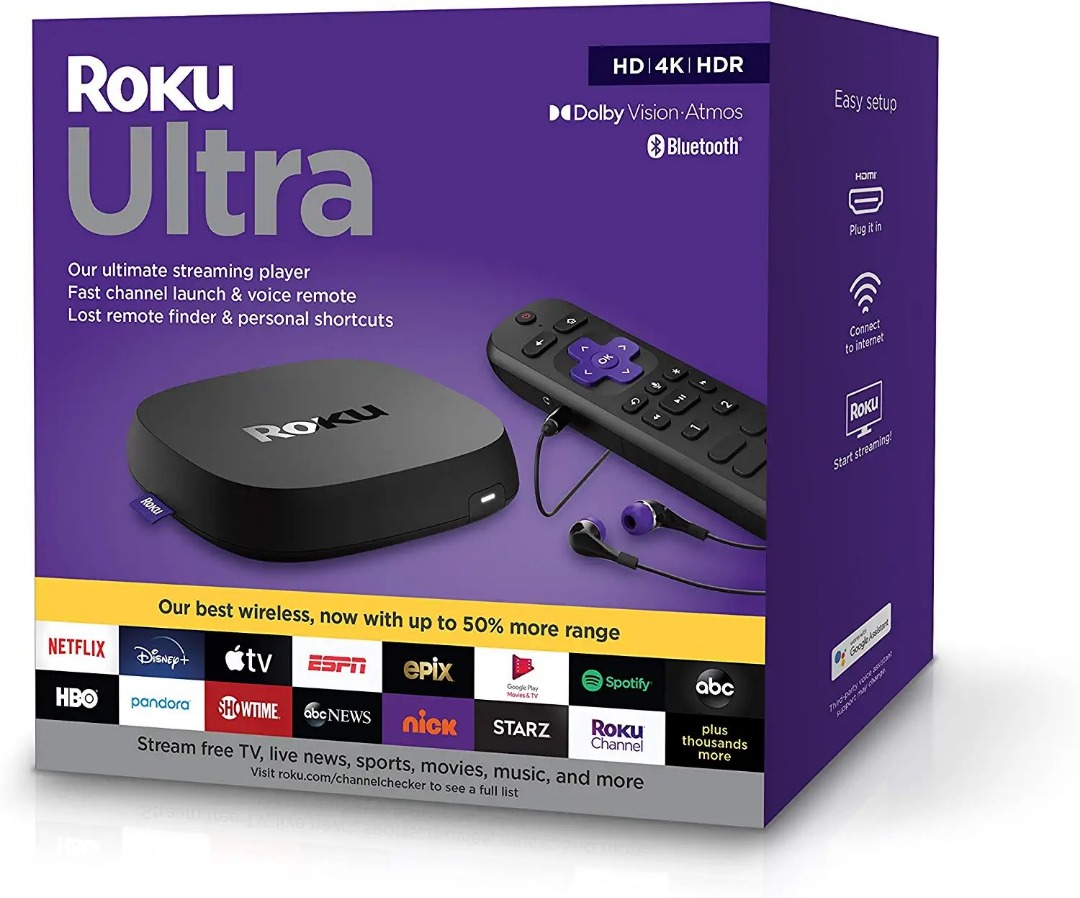 Roku Ultra 4800 2020 / Ultra LT 4801 2021 4K HD HDR Dolby Vision Atmos