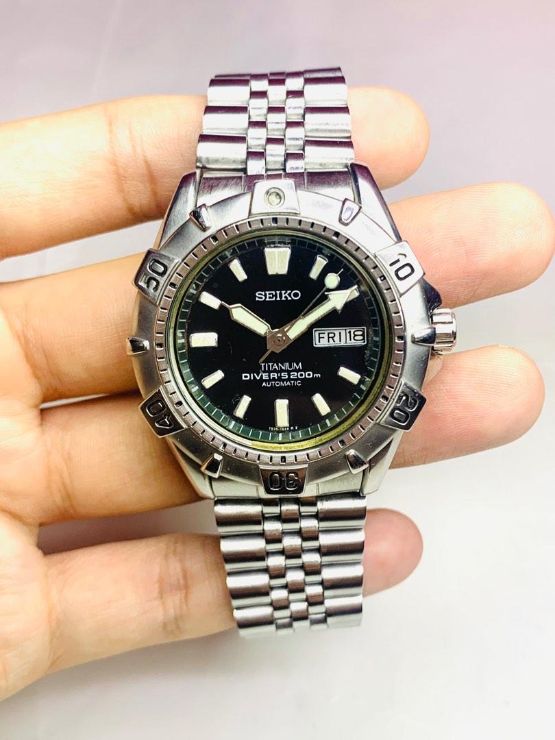SEIKO SKX421 Titanium Diver 200M 40mm Rare Automatic Watch •7S26-0150  •Original Seiko Bracelet, Men's Fashion, Watches & Accessories, Watches on  Carousell