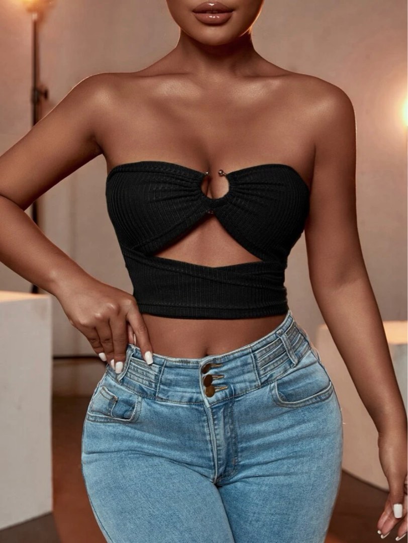 Sexy Tube Crop Top, Women's Fashion, Tops, Others Tops on Carousell