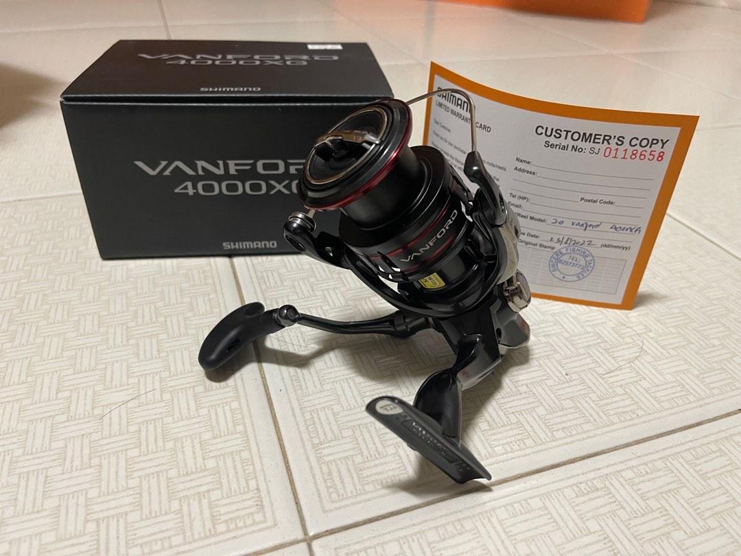 Shimano Vanford 4000XG fishing reel + Top Up Gomexus Knob, Sports  Equipment, Fishing on Carousell