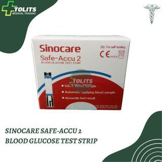 Sinocare Safe-Accu 2 Blood Glucose Test Strips (50's)