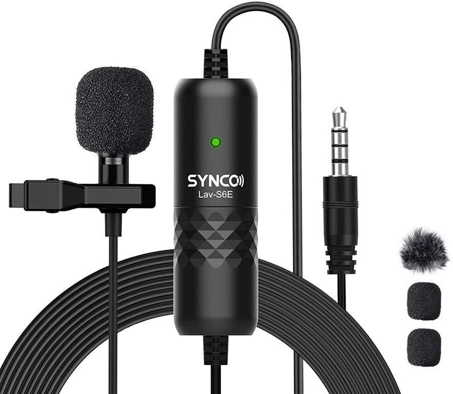 SYNCO LAV-S8 Lavalier Microphone – 3.5mm TRRS/TRS Stereo Mic For Phones, Cameras, DSLR 11 thumbnail image
