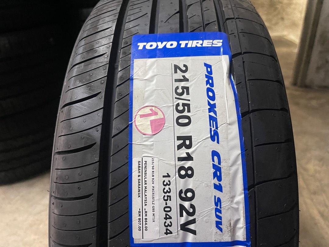 Tayar baru 215 50 18 toyo proxes cr1 2022 new tyres cx3, Auto