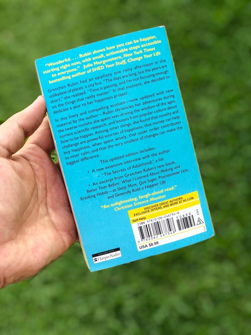 The Happiness Project by Gretchen Rubin (Category: Storybooks) located in Makati City. Submitted by Book_Shop_MNL (Listing ID 1189168590, Image 3). Description: Price is negotiable. Shipping fee shouldered by the buyer. Payment options: GCash or BPI Message away! 😊.
