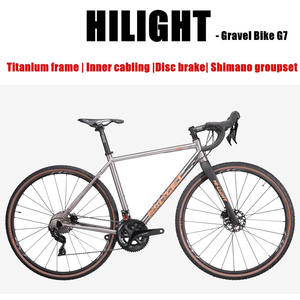 Titanium gravel bike hybrid bike travel bike Hilight G7