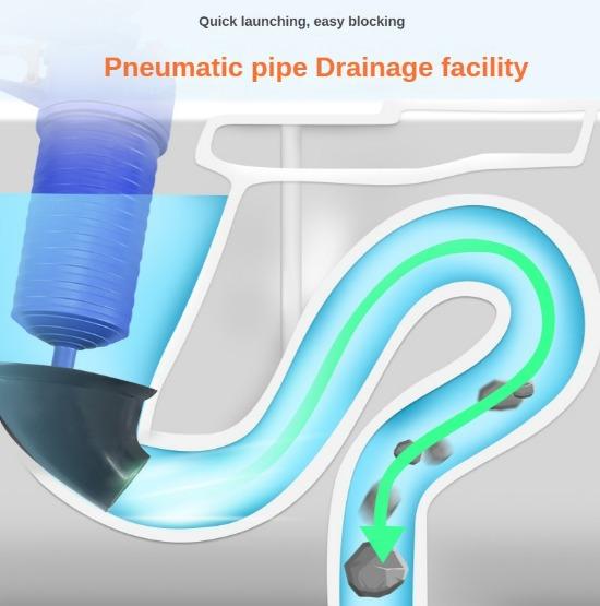 Toilets Plunger Powerful Pipe Plunger Air Pressure Pipe Cleaner Toilet