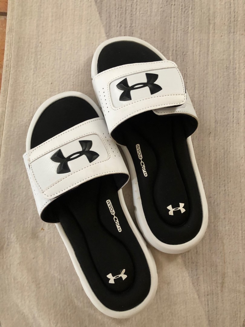 Under armor slipper, Women's Fashion, Footwear, Slippers and slides on ...