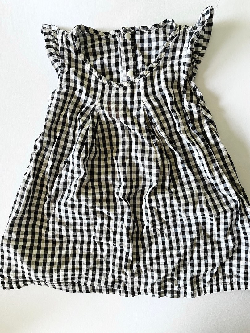 Uniqlo Baby Gingham Dress, Babies & Kids, Babies & Kids Fashion on